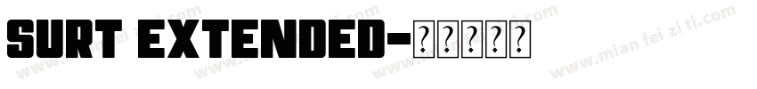 surt extended字体转换